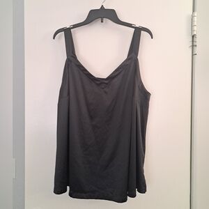 Lane Bryant Silky Black Cami Tank Top